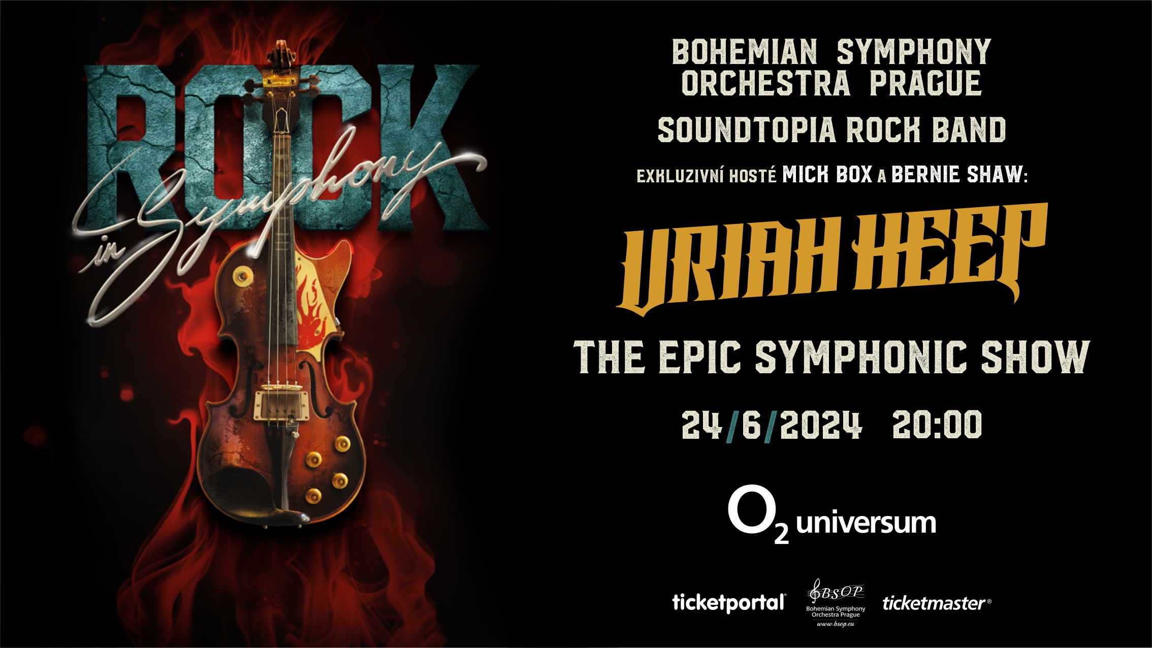 Rock in Symphony: The Epic Symphonic Show 24.06.2024 O2 universum Uriah Heep