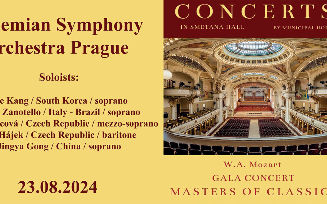 Masters of Classics „Mozart Gala“ 23.08.2024 Obecní dům Smetanova síň