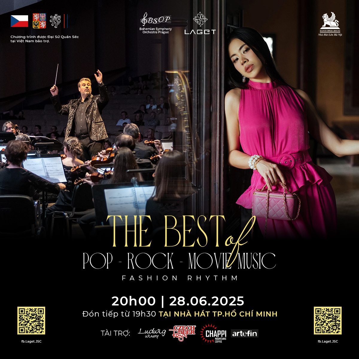 The Best Of Pop - Rock - Movie Music Opera Ho Chi Minh Bohemian Symphony Orchestra Prague (BSOP)