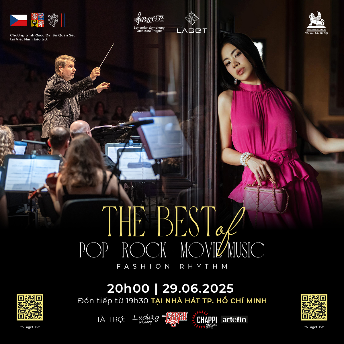 The Best Of Pop - Rock - Movie Music Opera Ho Chi Minh City Bohemian Symphony Orchestra Prague (BSOP)