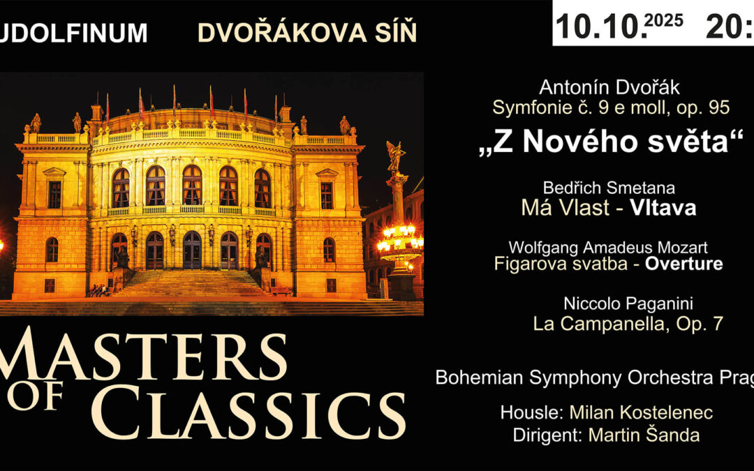 Masters of Classics „Novosvětská/Paganini“ 10.10.2025 Rudolfinum – Dvořákova síň