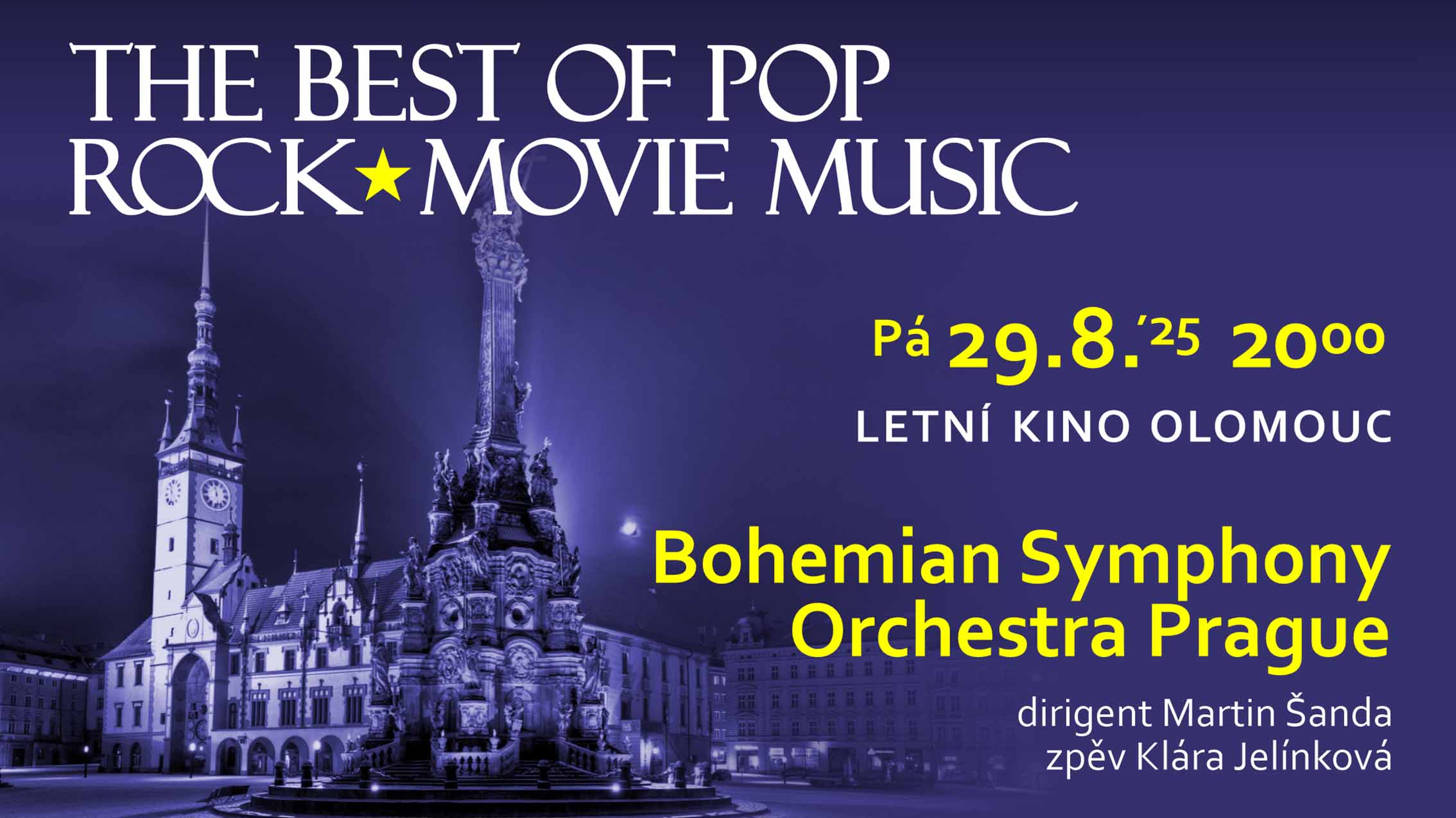 The Best of Pop - Rock - Movie Music - Letní kino Olomouc 29.08.2025