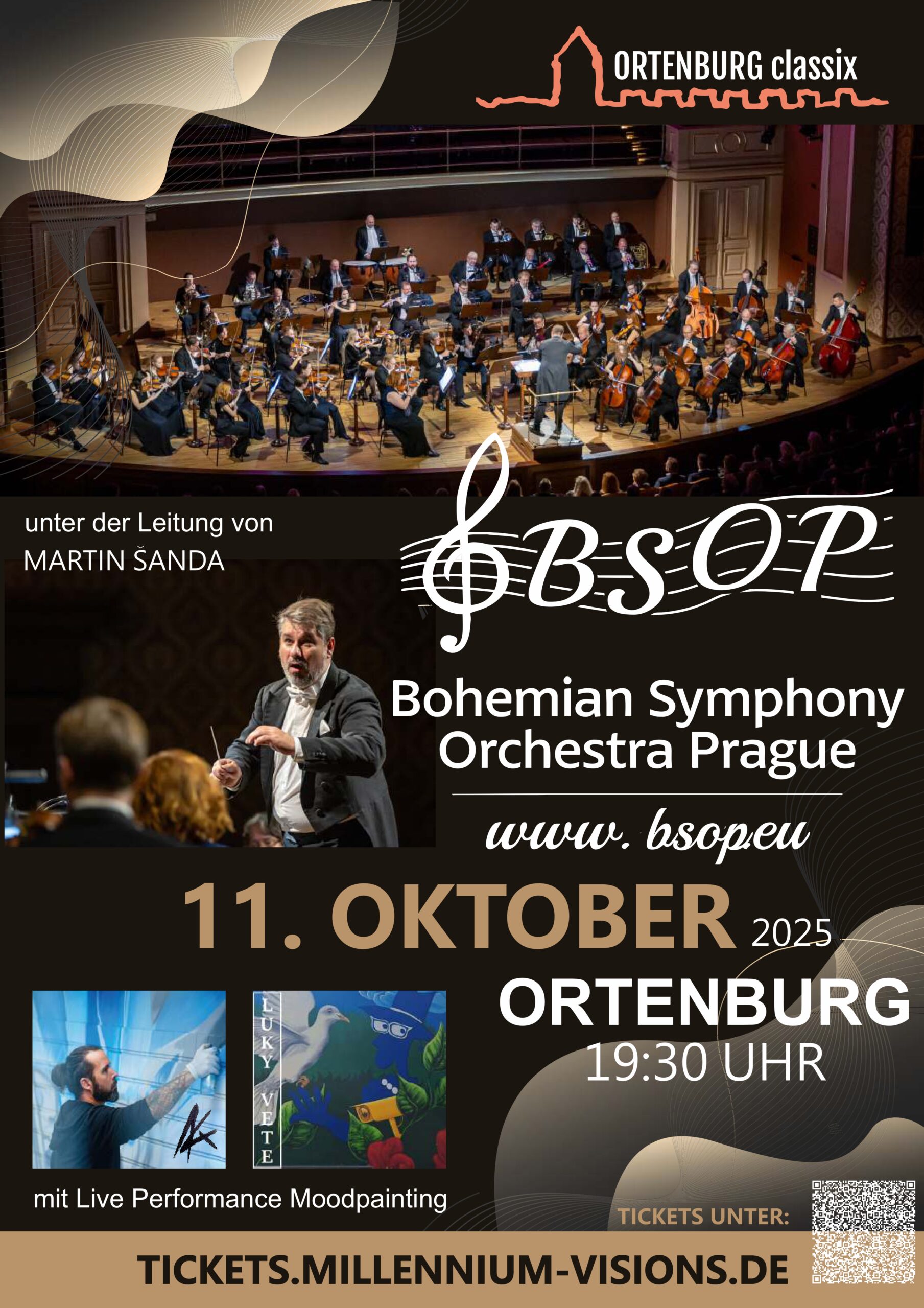 Bohemian Symphony Orchestra Prague BSOP Ortenburg 11.10.2025 Masters of Classics / Mistři klasiky 11.10.2025 – „Novosvětská/Paganini“