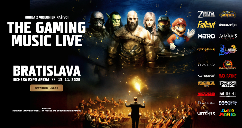 THE GAMING MUSIC LIVE - 13.11.2026 Incheba Expo Arena Bratislava (nový termín)