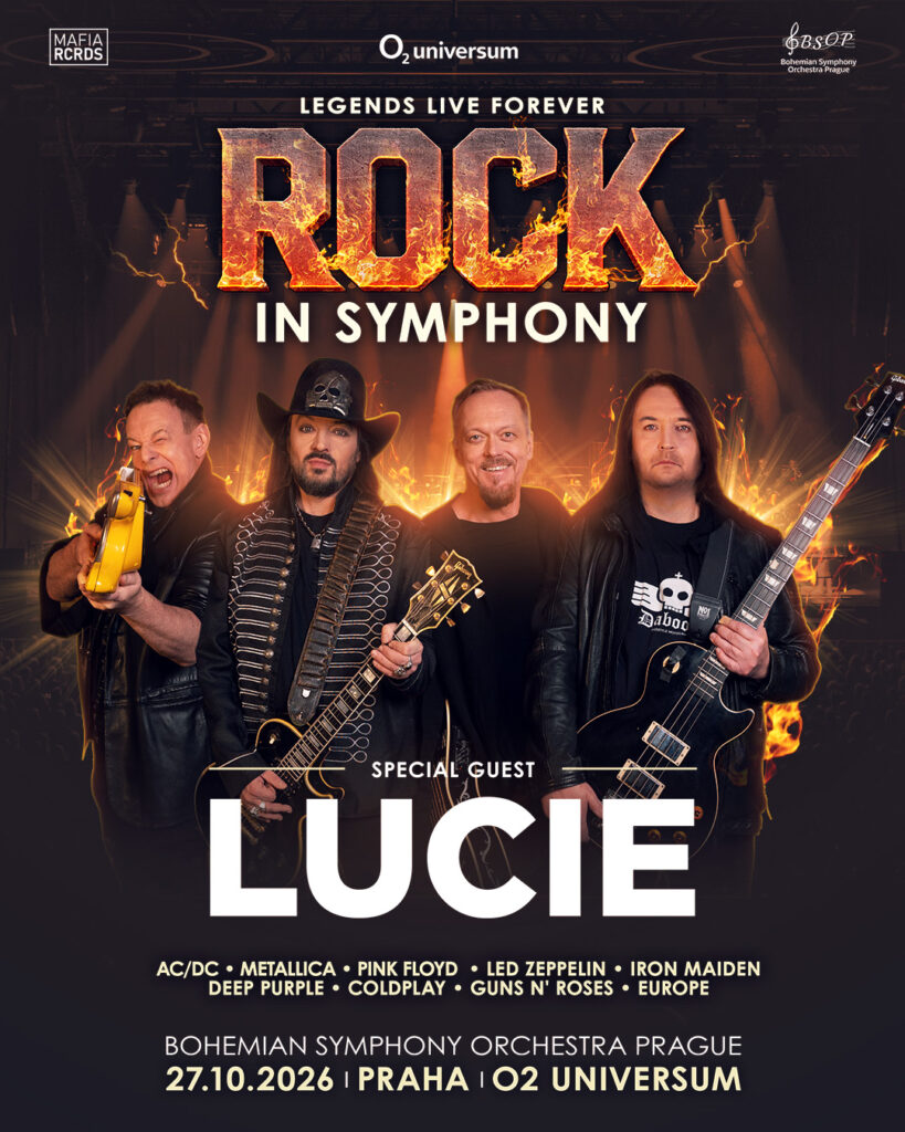Rock in Symphony: Legends Live Forever - O2 universum 27.10.2026 1 Rock in Symphony Legend Live Forever, Bohemian Symphony Orchestra Prague BSOP, Special Guest Lucie, 27.10.2026 O2 universum, Dirigent Martin Šanda