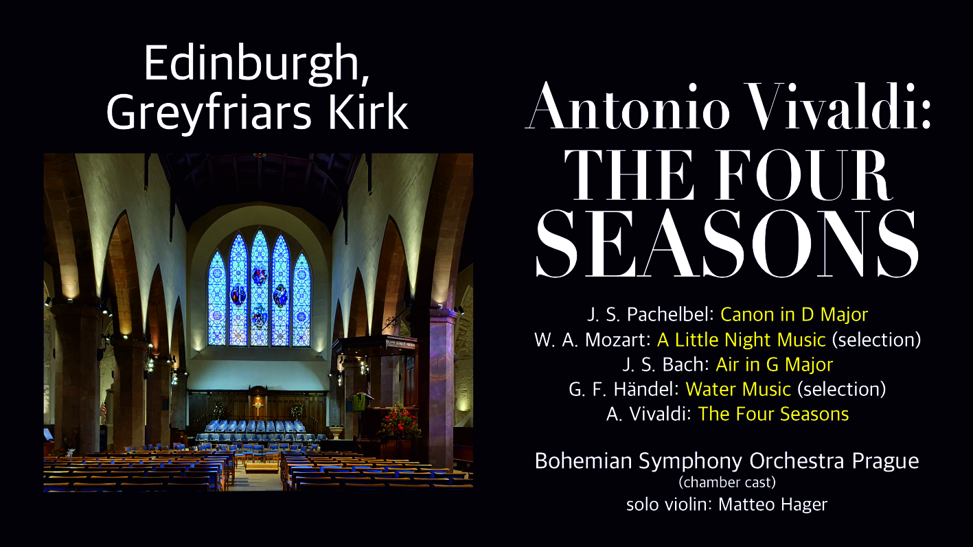 A. Vivaldi: The Four Seasons – Edinburgh: Greyfriars Kirk: Friday 6 November 2026