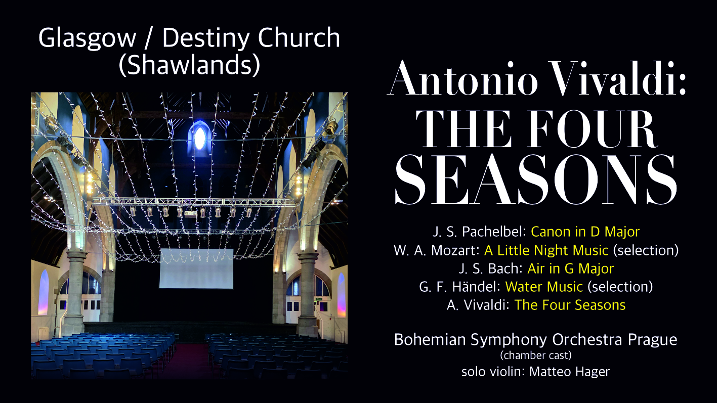 A. Vivaldi: The Four Seasons – Glasgow: Destiny Church (Shawlands) Sunday 8 November 2026