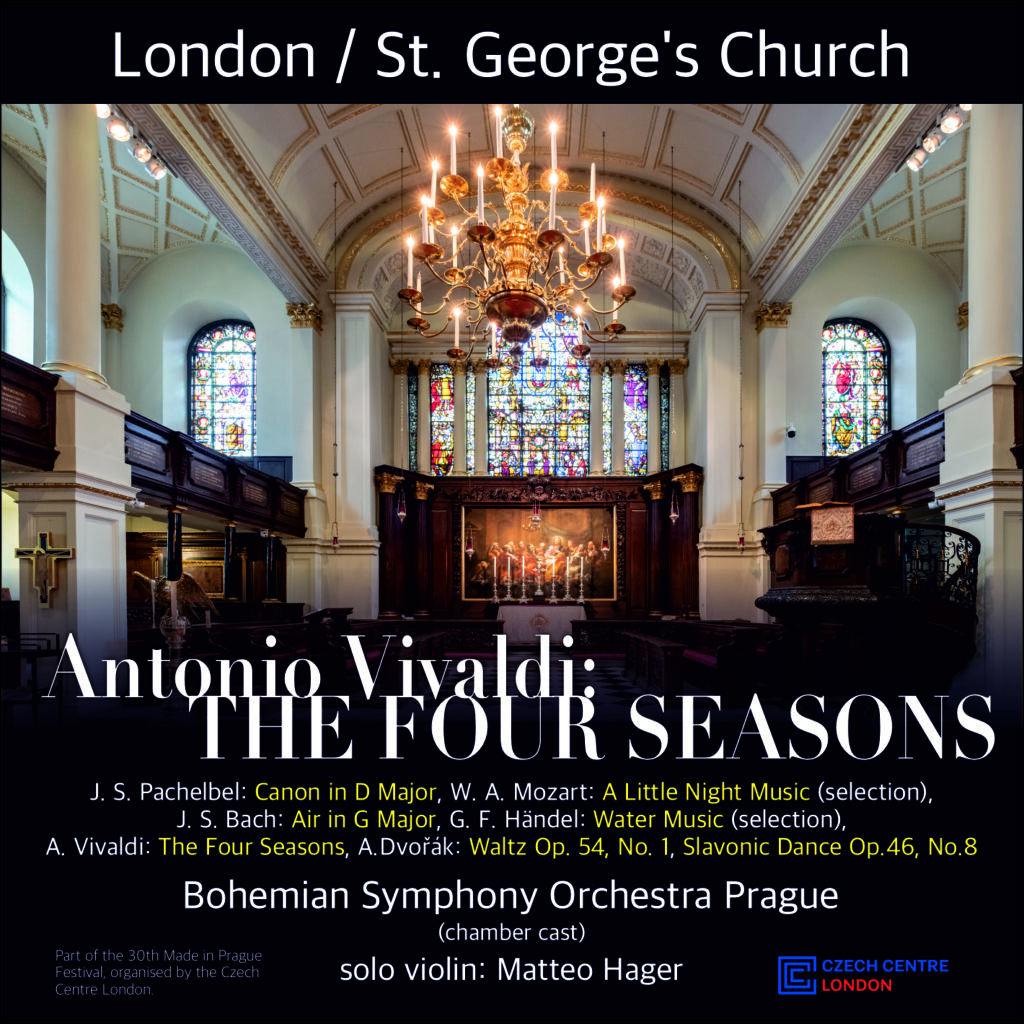 A. Vivaldi: The Four Seasons - St George's Hanover Square, Mayfair, Friday 16 October 2026 Bohemian Symphony Orchestra Prague BSOP Matteo Hager Antonio Vivaldi