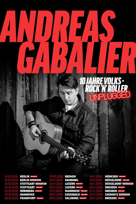 Andreas Gabalier - Unplugged Tour 2026 1 Andreas Gabalier - Unplugged Tour 2026 Bohemian Symphony Orchestra Prague BSOP